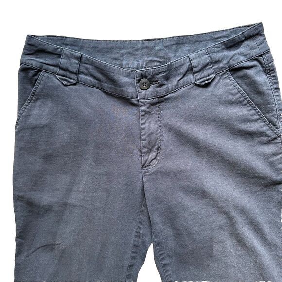 Patagonia Cropped Pants Size 6 Black Hemp Blend Lagenlook - Picture 4 of 16